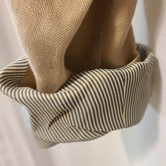 Tan linen J Crew blazer classic fit size 4 - Picture 4 of 4